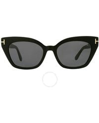 Tom Ford - Juliette Smoke Cat Eye Sunglasses Ft1031 01a 52 - Lyst