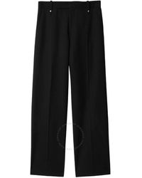 Burberry - Wool Blend Tailored Trousers, Brand Size 48 Us - Lyst
