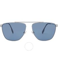 Burberry - Blaine Dark Blue Navigator Sunglasses Be3141 100380 61 - Lyst