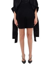 Burberry - Front-Slit Detailed Button Skirt, Brand Size 4 (Us - Lyst