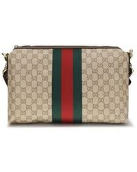 Gucci - Gg Canvas Web Stripe Shoulder Bag - Lyst