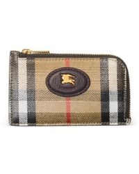Burberry - Check Highlands Zip Card Case - Lyst