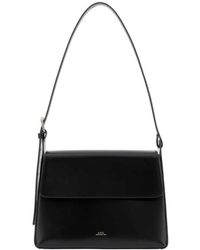 A.P.C. - Leather Virginie Shoulder Bag Noir Vache Borse A Tracolla - Lyst