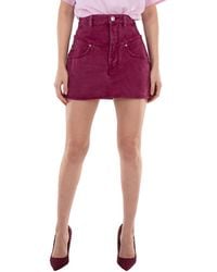 Isabel Marant - Ladies Narjis Denim Mini Skirt - Lyst