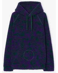 Burberry - Floral Print Drawcord Hoodie - Lyst