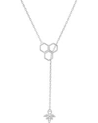 Kylie Harper - Sterling Honeycomb Bumble Bee Lariat Y Necklace - Lyst