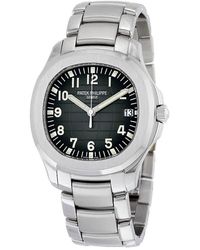 Patek Philippe Aquanaut Black Dial Stainless Steel Automatic Watch 5167-1a - Metallic