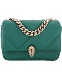 BVLGARI - Mini Serpenti Cabochon Top Handle Bag - Lyst