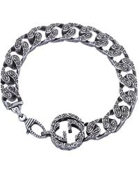 Gucci - Interlocking G Chain Bracelet - Lyst