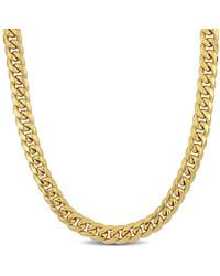 Amour - 9.25Mm Miami Cuban Link Chain Necklace - Lyst