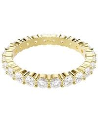 Swarovski - Matrix Vittore-Tone Plated Band Ring - Lyst