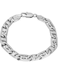 Robert Alton - Stainless Steel Curb Link Chain Bracelet - Lyst