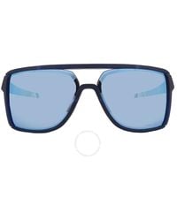 Oakley - Castel Prizm Deep Water Polarized Rectangular Sunglasses Oo9147 914706 63 - Lyst