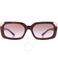 Guess - Brown Gradient Rectangular Sunglasses Gu7841 52f 59 - Lyst