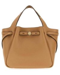 Tory Burch - Camel Leather Romy Bucket Bag Tiramisu Borse A Mano - Lyst