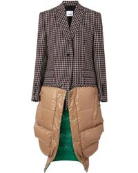 Burberry - Tartan Wool Tailored Jacket With Detachable Gilet - Lyst