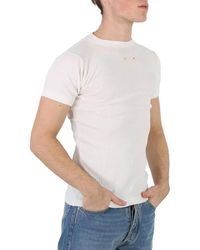 Maison Margiela - Fancy Rib Cotton T-shirt - Lyst