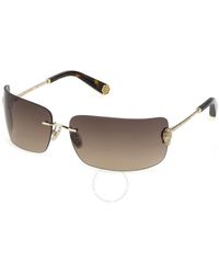 Philipp Plein - Brown Gradient Wrap Sunglasses Spp027s 300y 95 - Lyst