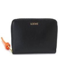 Loewe - Knot Zipped Compact Leather Wallet - Lyst