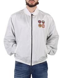 Roberto Cavalli - Lucky Symbols Applique Reversible Bomber Jacket, Brand Size 54 (Us - Lyst