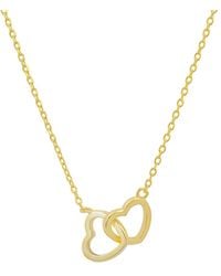 Kylie Harper - 14K Over "Interlocking Love" Hearts Necklace - Lyst