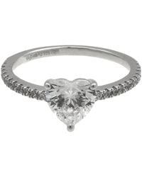 Apm Monaco - Heart Pave Sterling Ring - Lyst