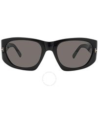 Tom Ford - Cyrille Grey Geometric Sunglasses Ft0987 01a 53 - Lyst