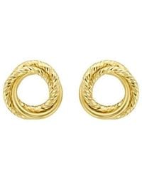 Tresorra - 14K Interlocking Dc Trinity Stud Earrings - Lyst