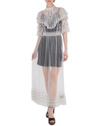 Burberry - Ladies Light Pebble Long Lace Dress, Brand Size 6 (Us - Lyst