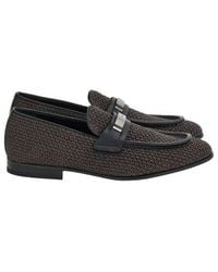 Ferragamo - Woven Raffia Loafers - Lyst