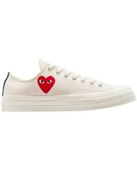 Comme des Garçons - Play X Converse Heart Sneakers, Brand Size 41.5 Us - Lyst