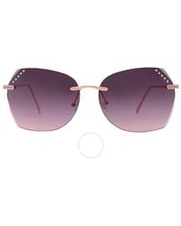 Guess Factory - Gradient Bordeax Butterfly Sunglasses Gf0384 28t 61 - Lyst