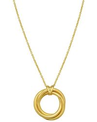 Tresorra - 14K Interlocking Large Trinity Necklace - Lyst