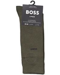 BOSS - Two-Pack Of Regular-Length Socks - Lyst