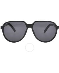 Dior - Essential Dark Grey Pilot Sunglasses Dm40005i 01a 58 - Lyst