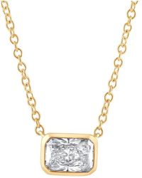 Brilliant Diamond - 14Kt 0.60 Carat Lab Grown Diamond Pendant Necklace For - Lyst