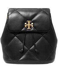 Tory Burch - Backpack Kira With Metal Logo Plate On Front Quilted Leather For Cow Backpacks And Belt Bags - Lyst