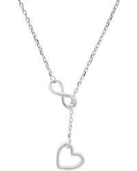 Kylie Harper - Sterling Infinity Heart Y Necklace - Lyst