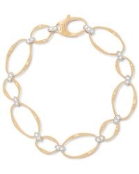 Marco Bicego - Marrakech Onde Collection 18K And Diamond Flat Link Bracelet Bg783 B2 Yw M5 - Lyst