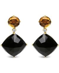 Haus of Brilliance - 18k Yellow Gold 1/5 Cttw Diamond With Round Yellow Citrine - Lyst