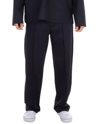 Emporio Armani - Wool-Blend Cloth Trousers - Lyst