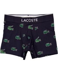 Lacoste - Crocodile Print Stretch Fabric Trunks - Lyst