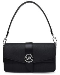 Michael Kors - Medium Greenwich Saffiano Leather Shoulder Bag - Lyst