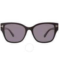 Tom Ford - Elsa Polarized Smoke Butterfly Sunglasses Ft1108 01d 55 - Lyst