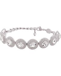 Swarovski - Rhodium Plated Una Angelic Bracelet - Lyst