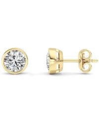 Mure And Co - 2Ctw Round Shaped Lab Grown Diamond (F/Vs) Stud Earrings - Lyst