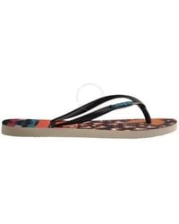 Havaianas - Slim Patchwork Stripe Flip Flops, Brand Size 39/40 Us - Lyst