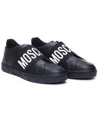 Moschino - Logo-print Slip-on Sneakers - Lyst