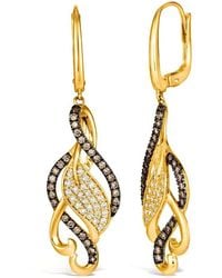 Le Vian - Ladies Chocolate And Honey Swirl Earrings Set - Lyst