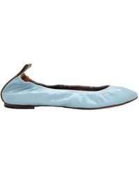 Lanvin - Patent Leather Ballerina Flats - Lyst